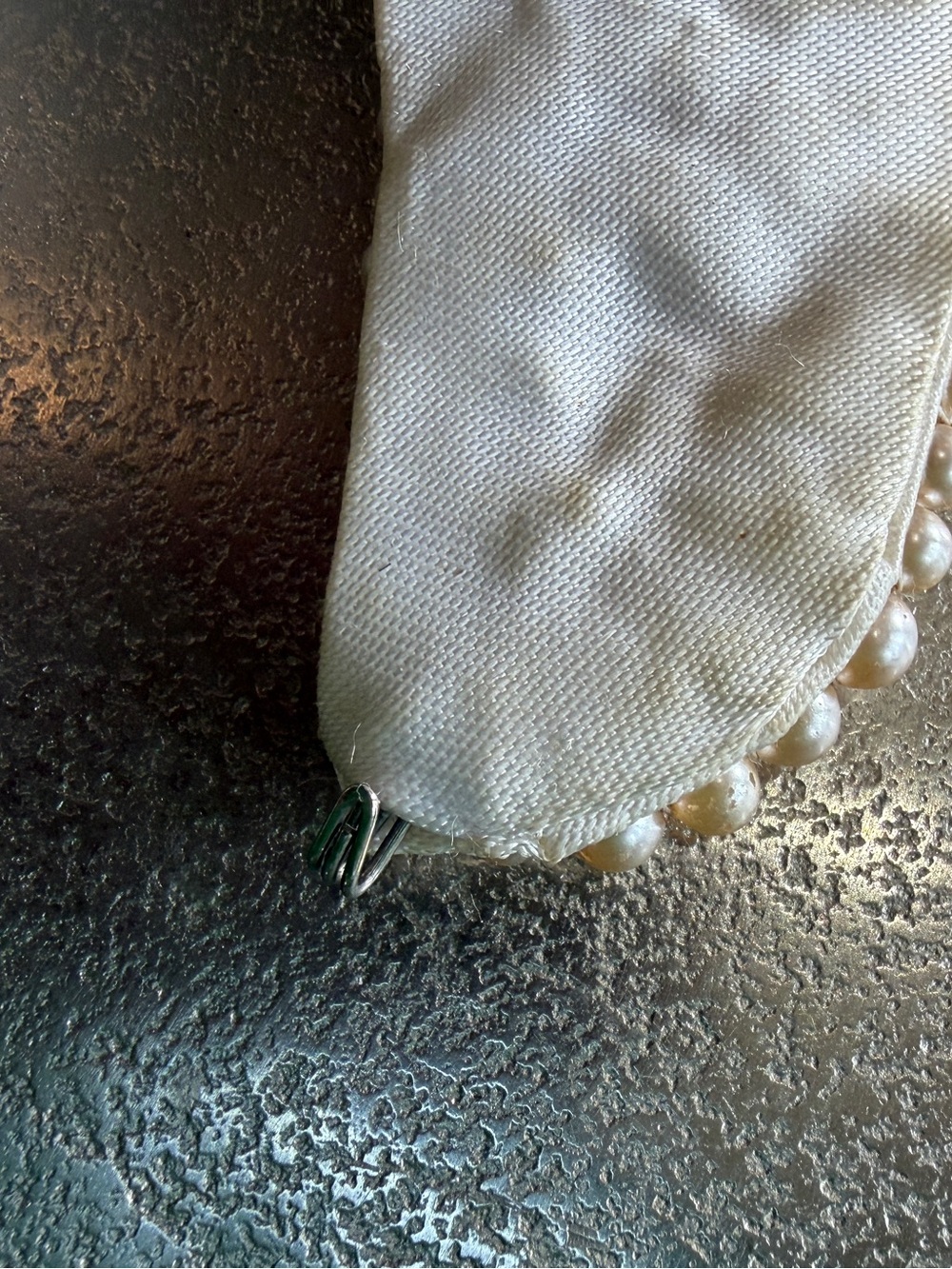 Vintage 1950s Baar & Beards Faux Pearl Collar Necklace, Made in Japan WPL 10360, - Picture 5 of 10